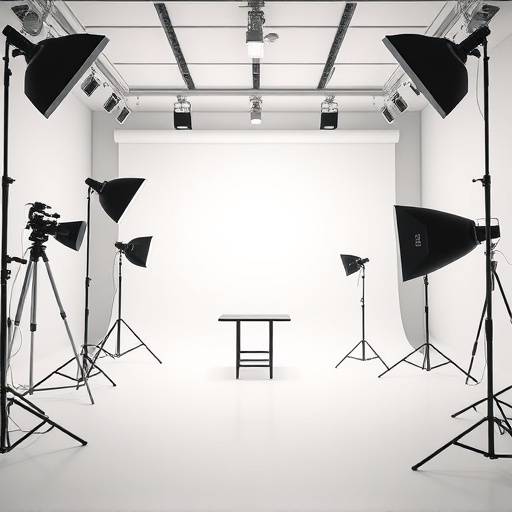 Studio Mode avec grand espace et équipement pour shootings de mode.